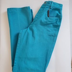 Vintage 1980 high waisted Teal Rocky Jeans